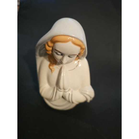 Mid-century Virgin Mother Mary Madona Planter Vase Vintage Japan - Picture 2 of 9